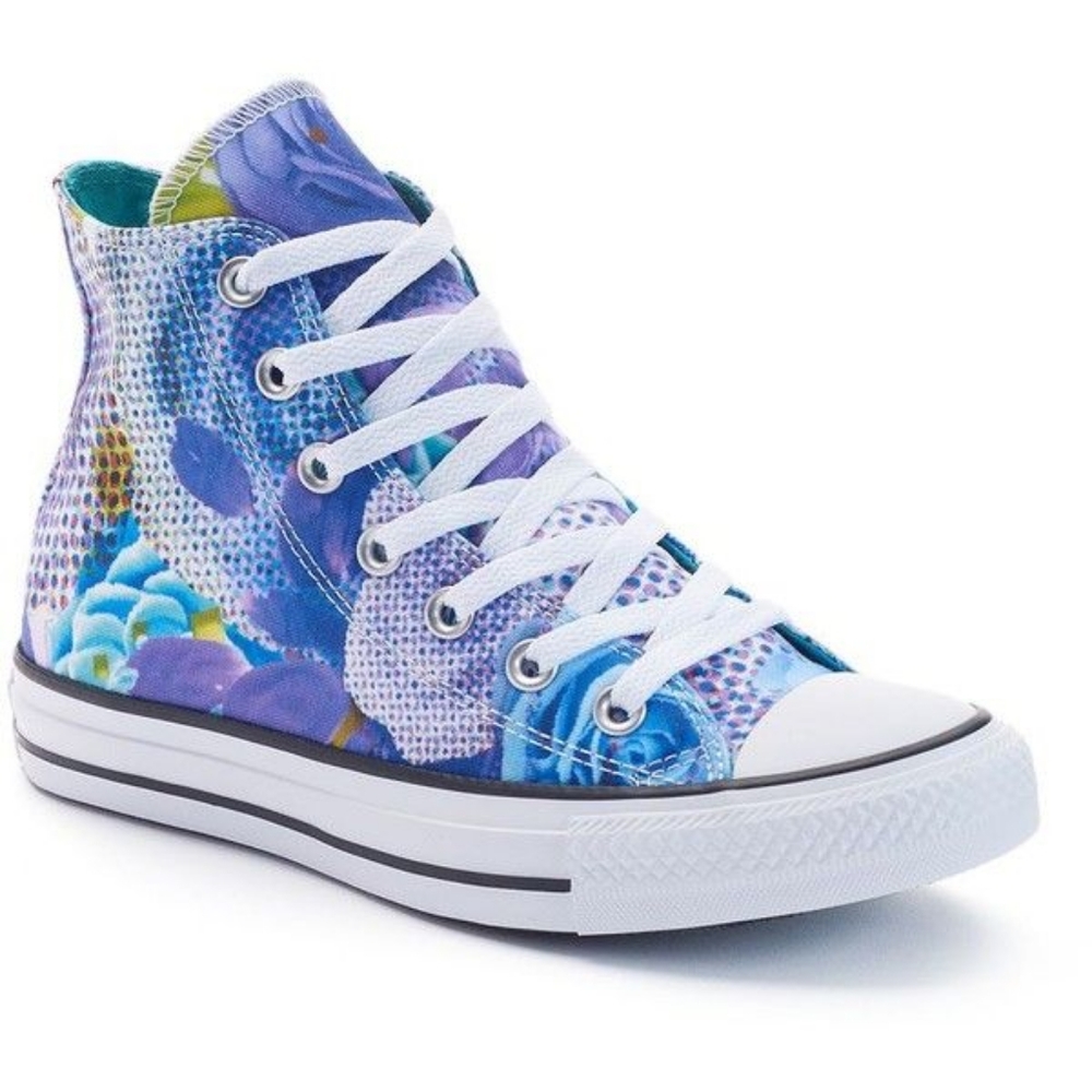 Women Converse Digital Floral High Tops